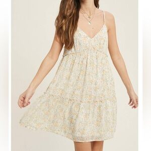 Floral Print Babydoll Summer Dress